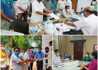 विप्र फॉउंडेशन राजस्थान जोन-1D चालक कुलदीप शर्मा की हत्या के विरोध में दिया ज्ञापन।