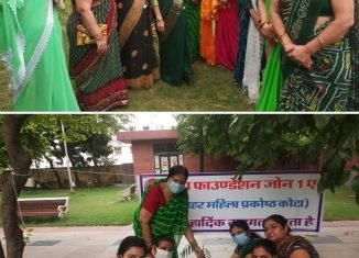 विप्र फाउंडेशन महिला प्रकोष्ठ कोटा ने वृक्षारोपण अभियान को निरंतर रखते हुए किया वृक्षारोपण।