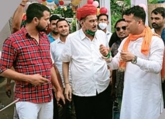 विफा के राष्ट्रीय अध्यक्ष श्री महावीर प्रसाद सोती का स्वागत।