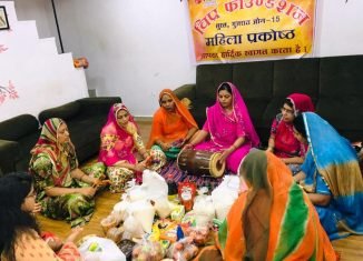 विप्र फाउंडेशन महिला प्रकोष्ठ द्वारा कोरोना कल में आध्यात्मिक कार्यक्रम और राशन वितरण।