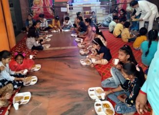 विप्र फाउंडेशन महिला प्रकोष्ठ की ओर से शुक्रवार को नवरात्रों के उपलक्ष में कन्या पूजन किया गया।