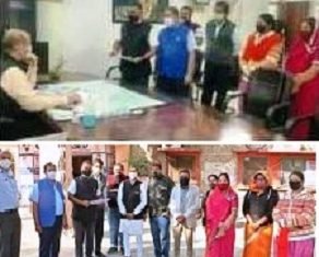 विप्र फाउंडेशन पाली ने सौंपा ज्ञापन।