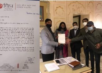 विप्र फाउंडेशन दिल्ली की तरफ से राजस्थान के मुख्यमंत्री को ज्ञापन।