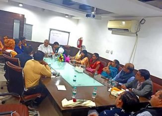 महिला प्रकोष्ठ द्वारा प्रस्तावित अंतरराष्ट्रीय महिला दिवस कार्यक्रम के लिए बैठक।
