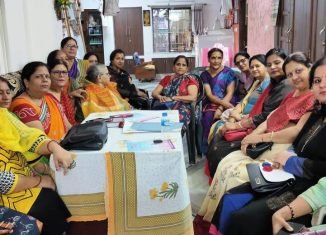 विप्र फाउंडेशन महिला प्रकोष्ठ भुवनेश्वर की कार्यकारिणी की बैठक।